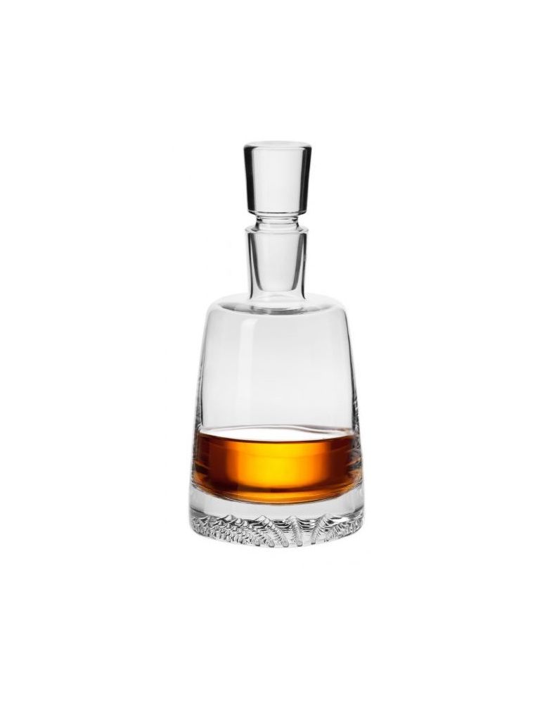 KROSNO szklana karafka do whisky Fjord 0,95L zdobione dno handmade
