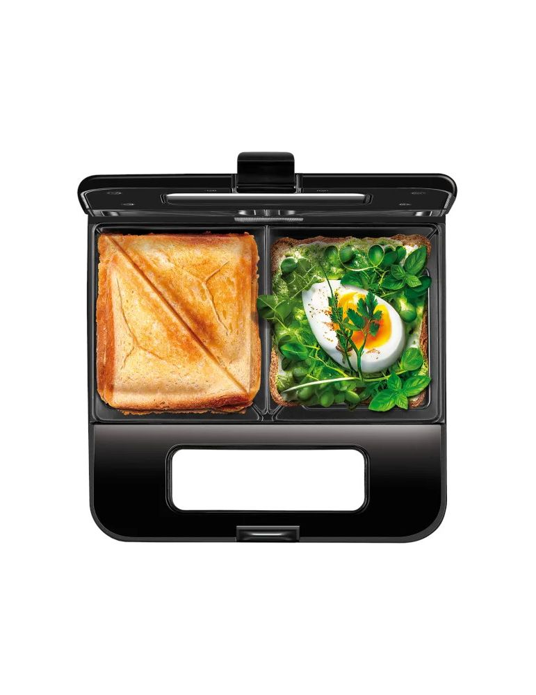 MPM opiekacz do kanapek toster elektryczny sandwich czarny 750 W MOP-48M
