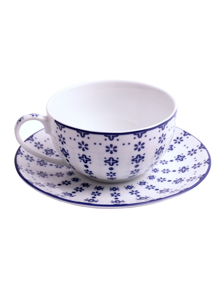 Bogucice Flisty filiżanka ze spodkiem 250ml 15cm