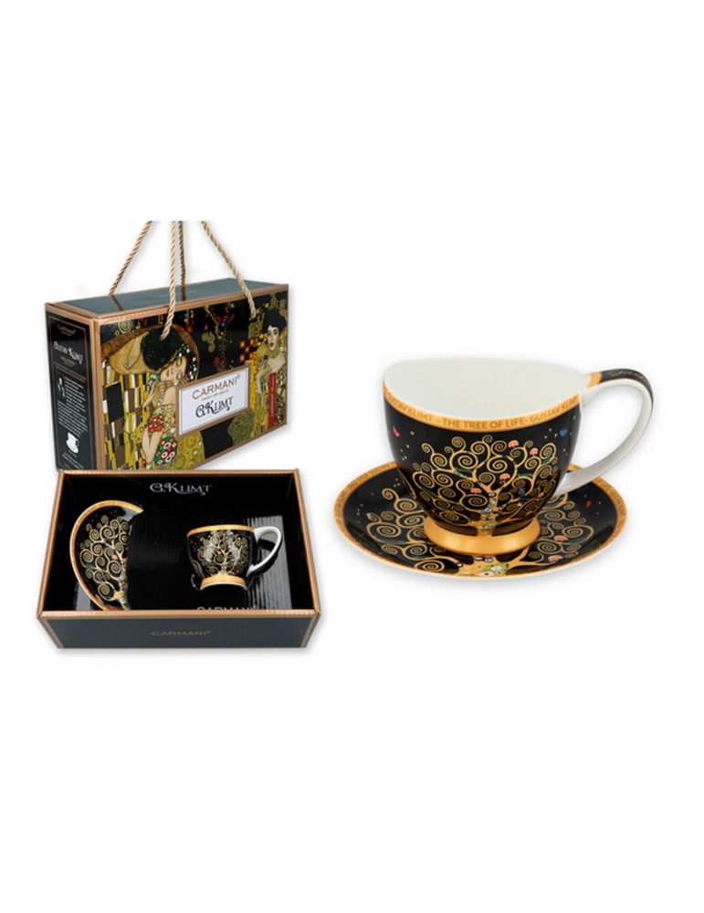 Filizanka/spodek espresso Vanessa- G. Klimt Drzewo Życia