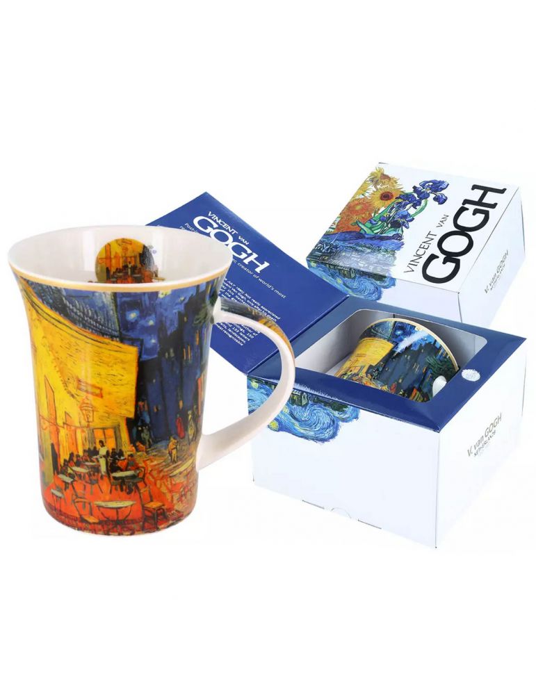Kubek 350 ml Vincent van Gogh Taras kawiarni nocą Carmani