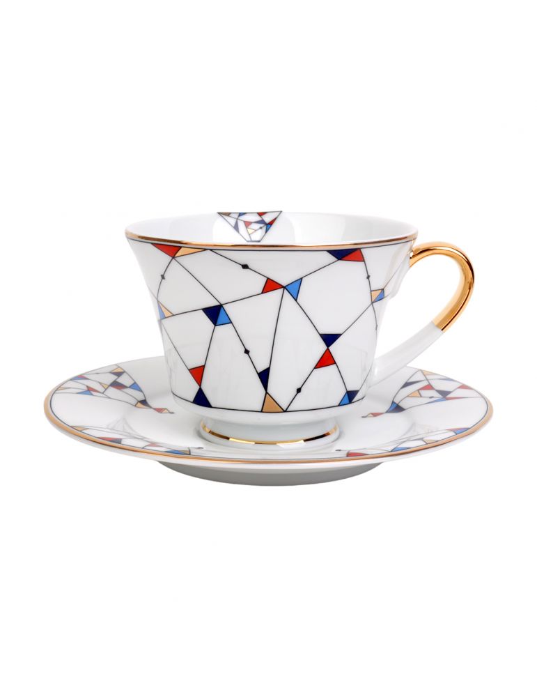 Filiżanka ARLEKIN 250 ml + spodek 16 cm Bogucice