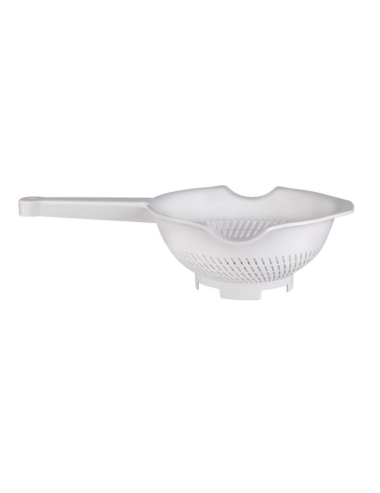 Druszlak/Cedzak Domik DO-0138 biały plastikowy lekki z uchwytem