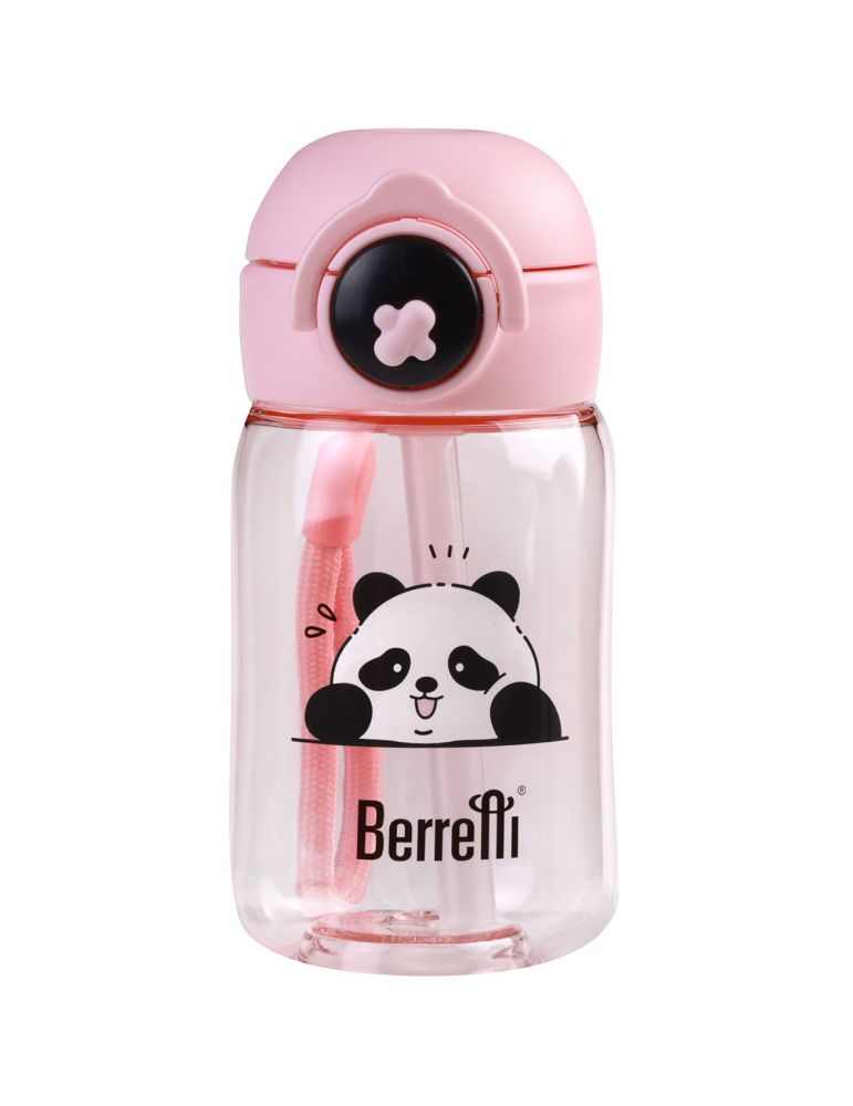 Butelka na wodę dziecięcą 360ml Berretti BR-0237 z pandą różowa