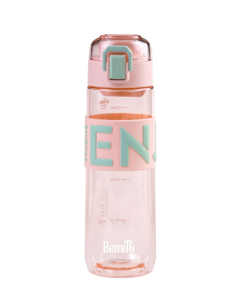 Butelka na wodę dla dziecka 680ml Berretti BR-0190 różowy napis