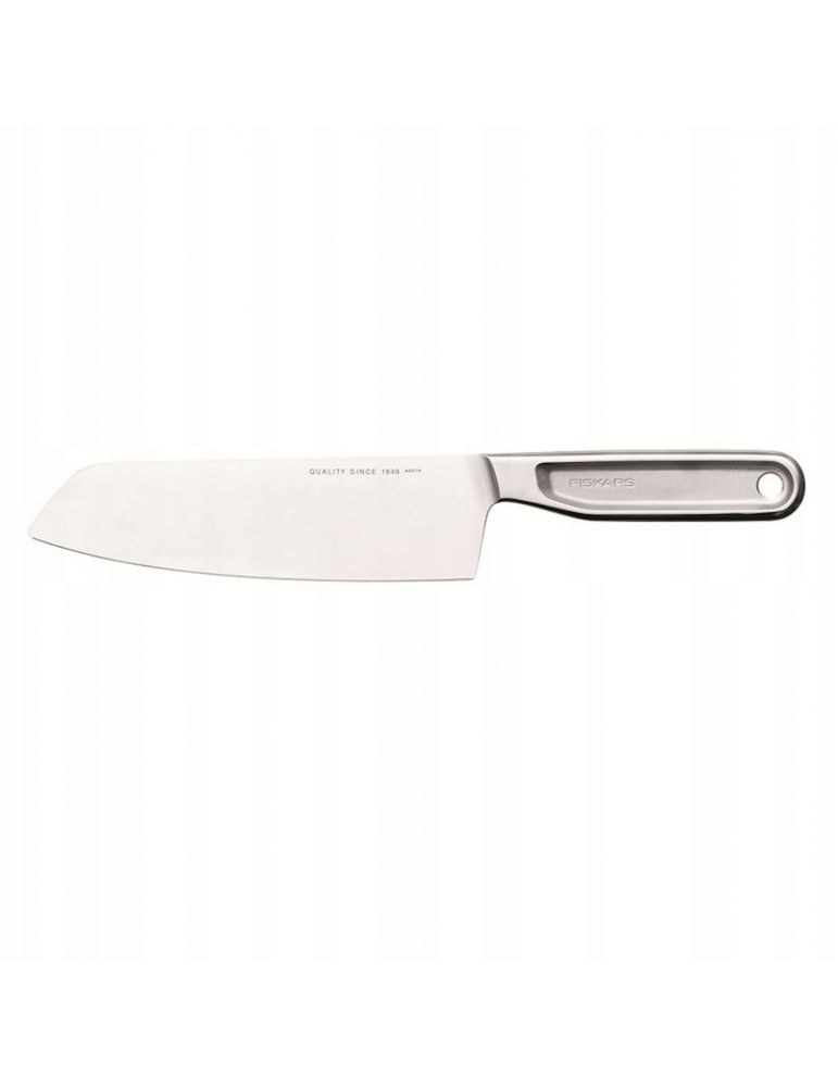 Nóż Santoku 17cm All Steel Fiskars 1062884 srebrny ze stali nierdzewnej