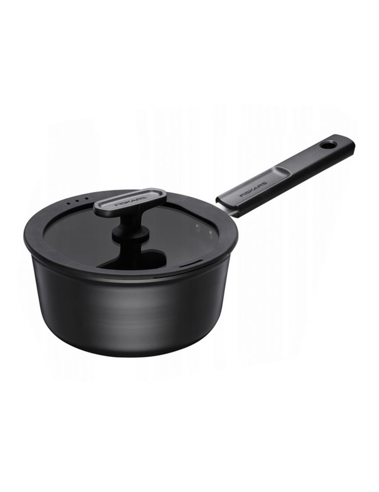 Rondel Hard Face 1,8L Fiskars 1075524 z pokrywą czarny Ceratec
