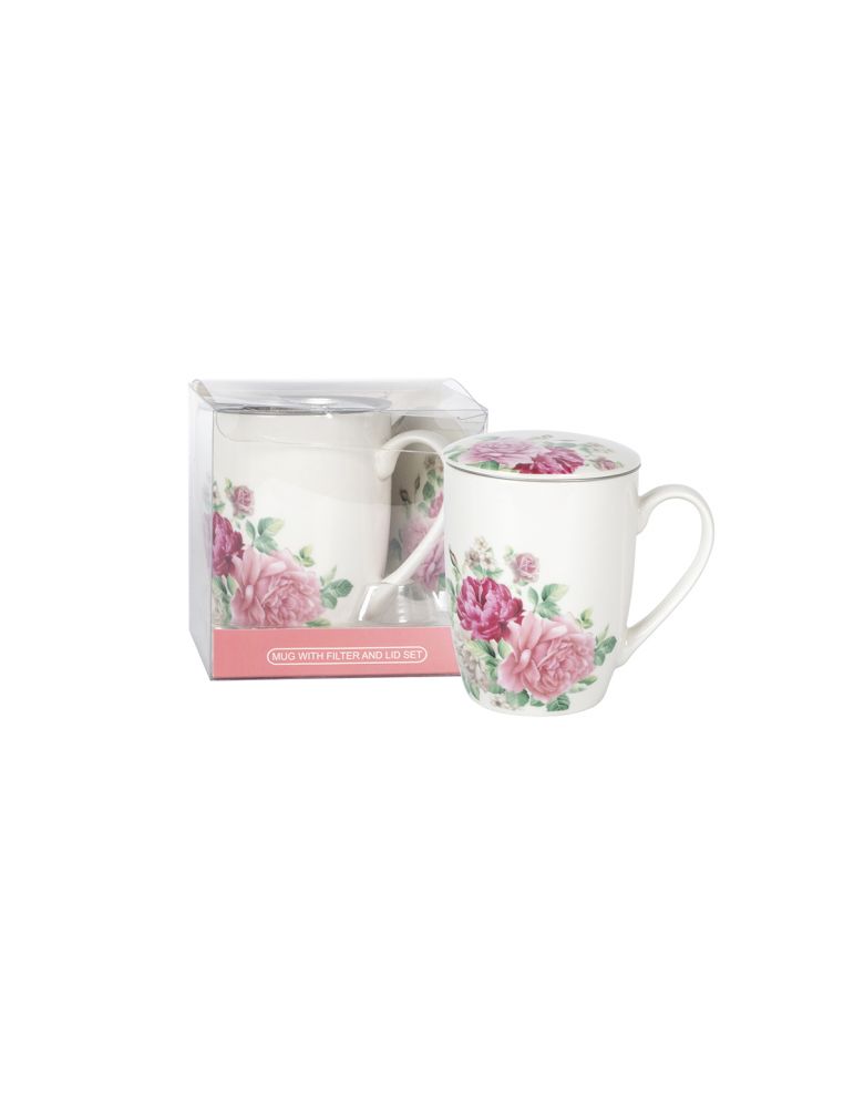 Kubek 350ml z sitkiem metalowym zaparzaczem
