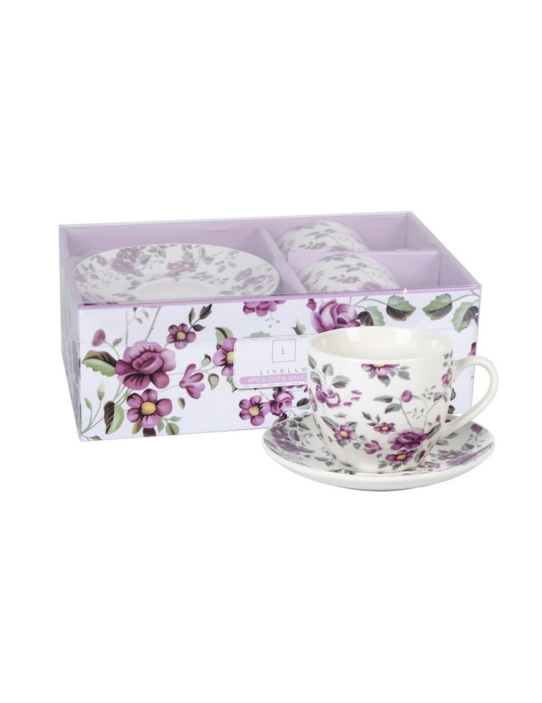 Filiżanki 250 ml kpl 2 szt + spodkii 14 cm LIVELLO