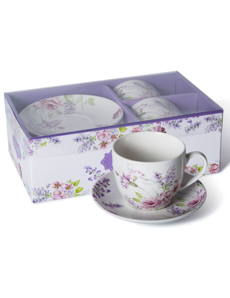Filiżanki 250 ml + spodki 14 cm kpl 2 szt
