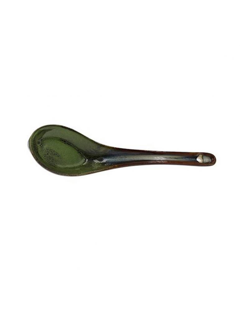 Łyżka ceramiczna 16cm do Ramenu makarony Ombres zielona MPL