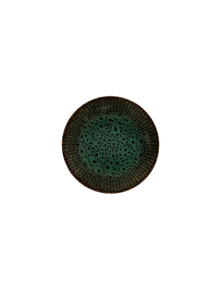 Talerz głęboki fi 22,3cm Zielony Kosmos Jade Lubiana S010T