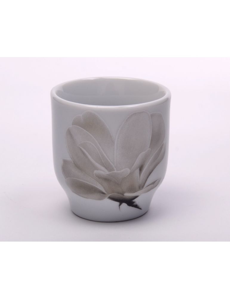 Lubiana Magnolia 6474 kieliszek do jaj porcelanowy biały 5 cm dekoracja kwiatowa zmywarka