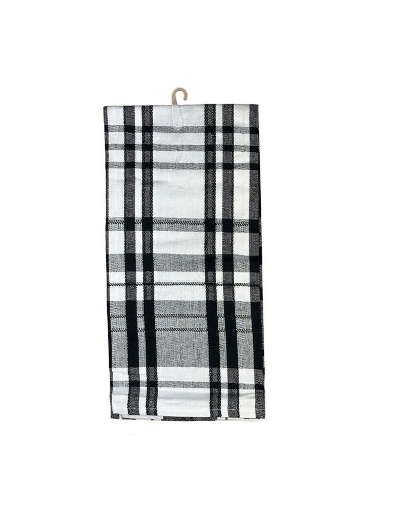 Ścierka kuchenna Adela 45x65 czarna krata bawełna EUROMAT