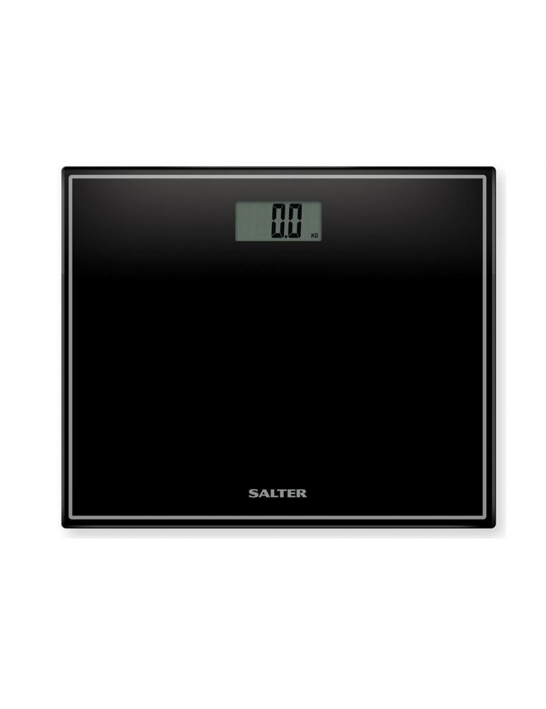 Salter szklana czarna waga łazienkowa 150 kg max