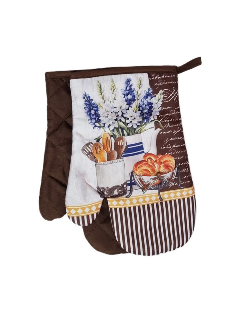 Rękawice kuchenne kpl 2 szt Olaf II 0417FS39B z magnesem Euromat