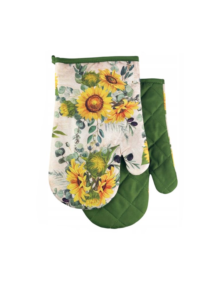 Rękawice kuchenne 2 szt Flower II F23A175 z magnesem Euromat