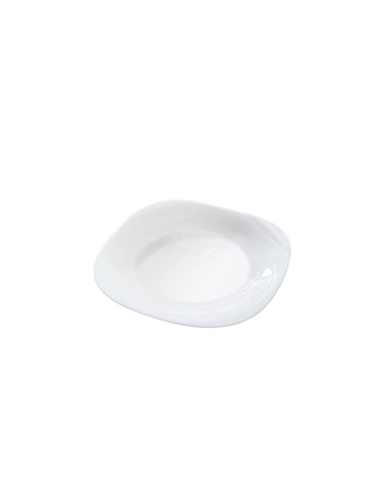Luminarc Carine New talerz obiadowy płaski 27 cm biały szkło hartowane do zmywarki
