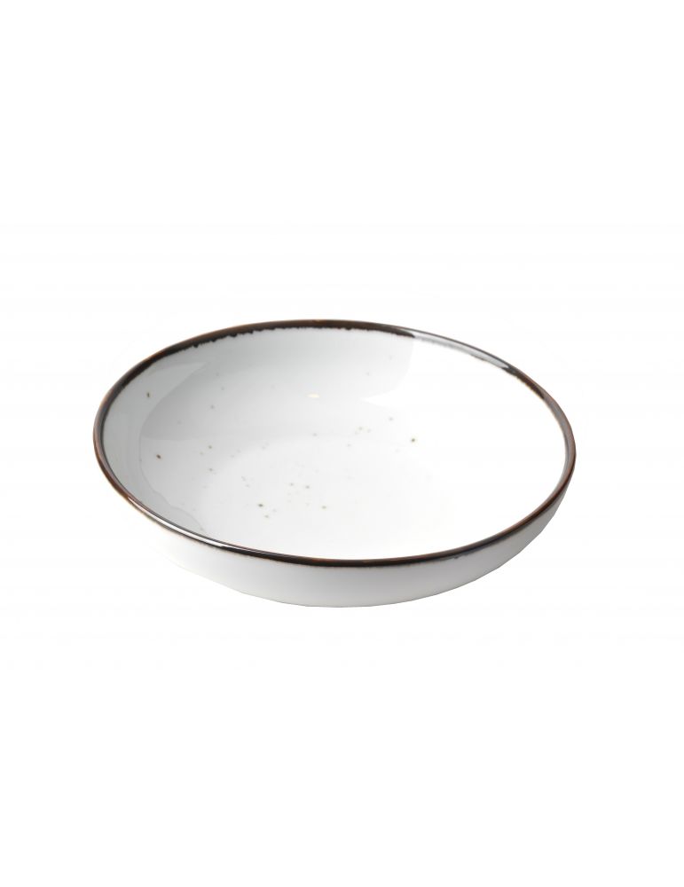 Bogucice Alumina Rustic Snow talerz głęboki 20 cm porcelana reaktywne szkliwo zmywarka mikrofalówka