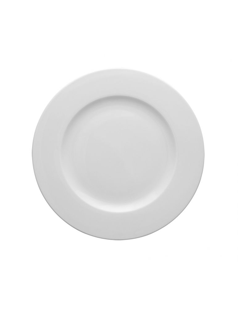 Lubiana Wersal talerz obiadowy płytki 24 cm biały porcelanowy zmywarka mikrofalówka zastawa