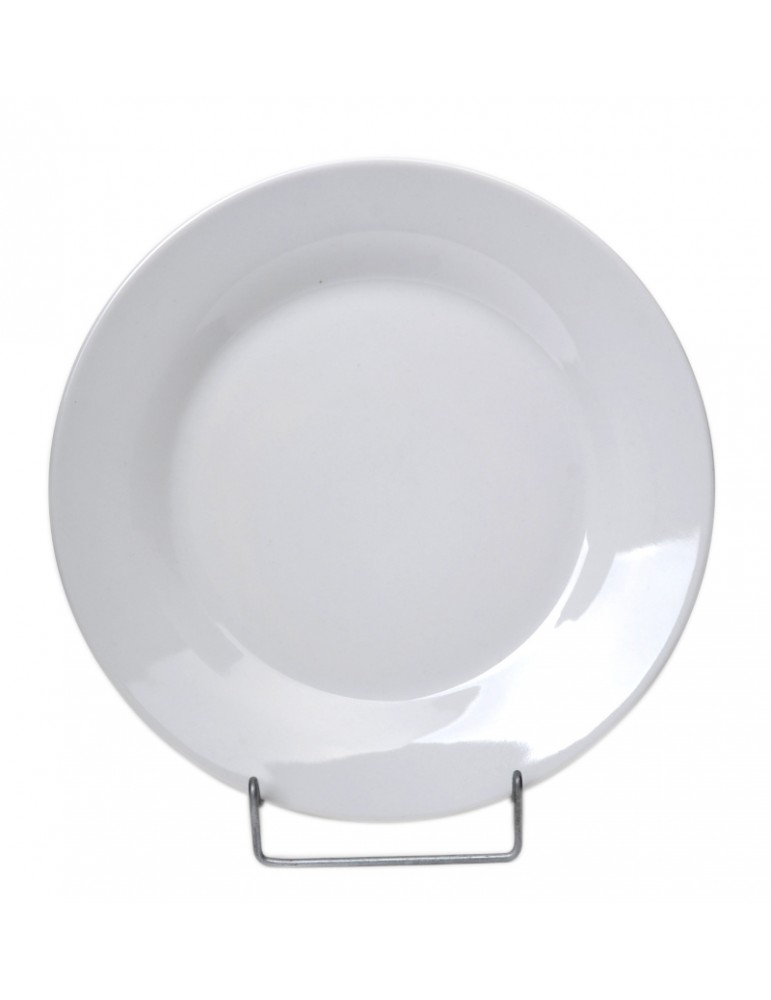 Koko talerz obiadowy porcelanowy biały płytki 24cm