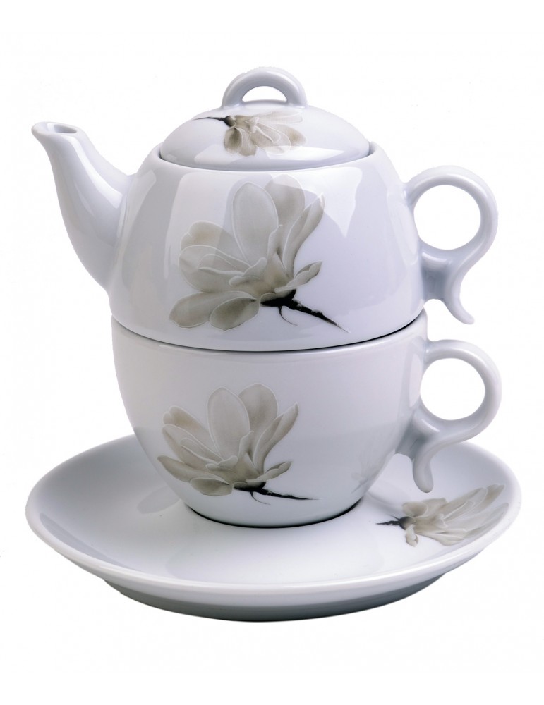 Komplet czajnik filiżanka spodek Magnolia 6474 Lubiana Bola 300 ml / 280 ml / 16,5 cm