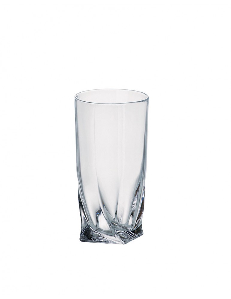 Bohemia Quadro kryształowe szklanki wysokie komplet 6 sztuk
