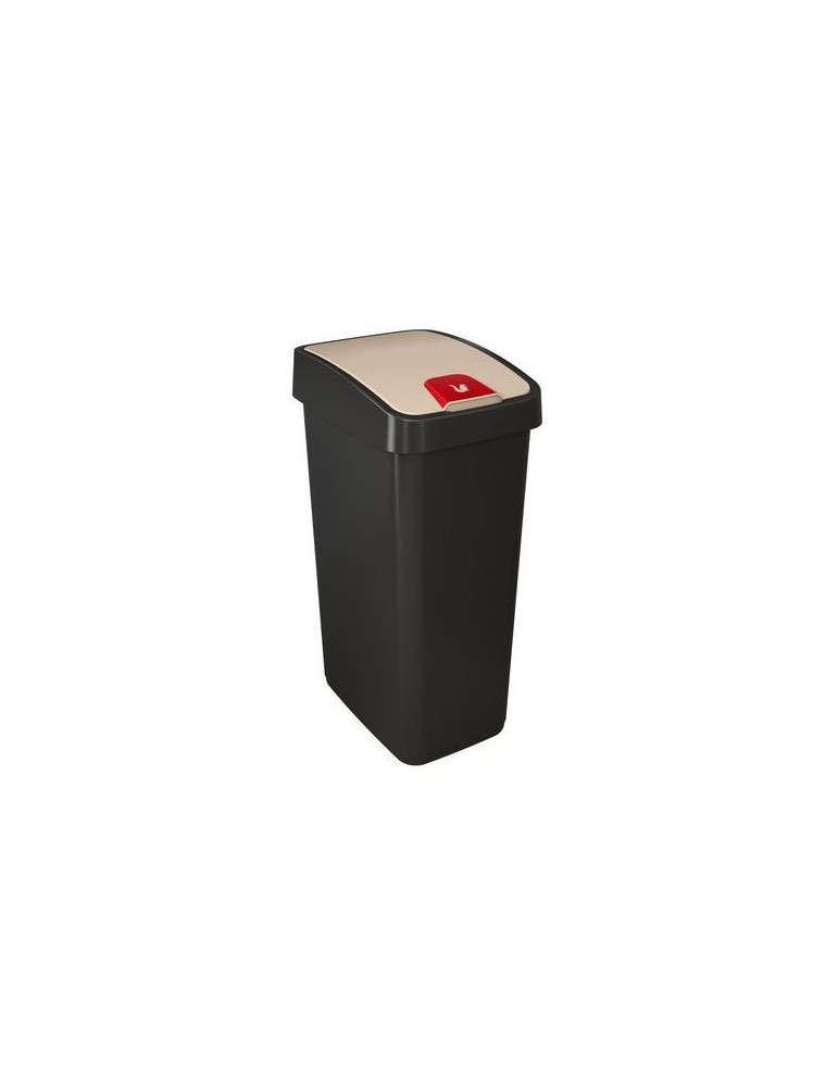 Kosz kubeł pojemnik na śmieci odpady do segregacji z pokrywą mocny 45L grafit