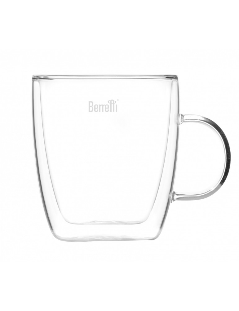 Komplet 2 szt szklanek termicznych z uchem 420 ml BR-7276 Berretti