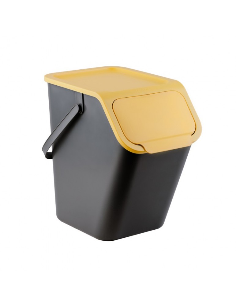 Practic żółty kosz pojemnik na śmieci / odpady