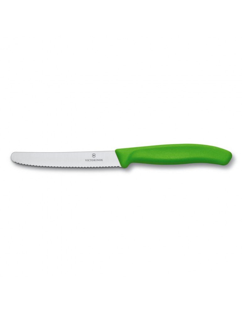 Nóż do pomidorów 11 cm zielony Victorinox Swiss Classic
