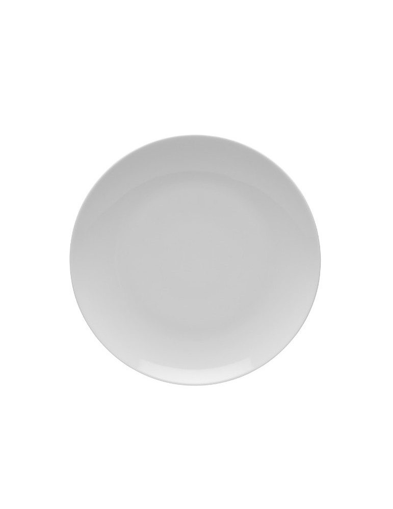 Biały deserowo-obiadowy talerz porcelanowy Lubiana Boss 20,5 cm