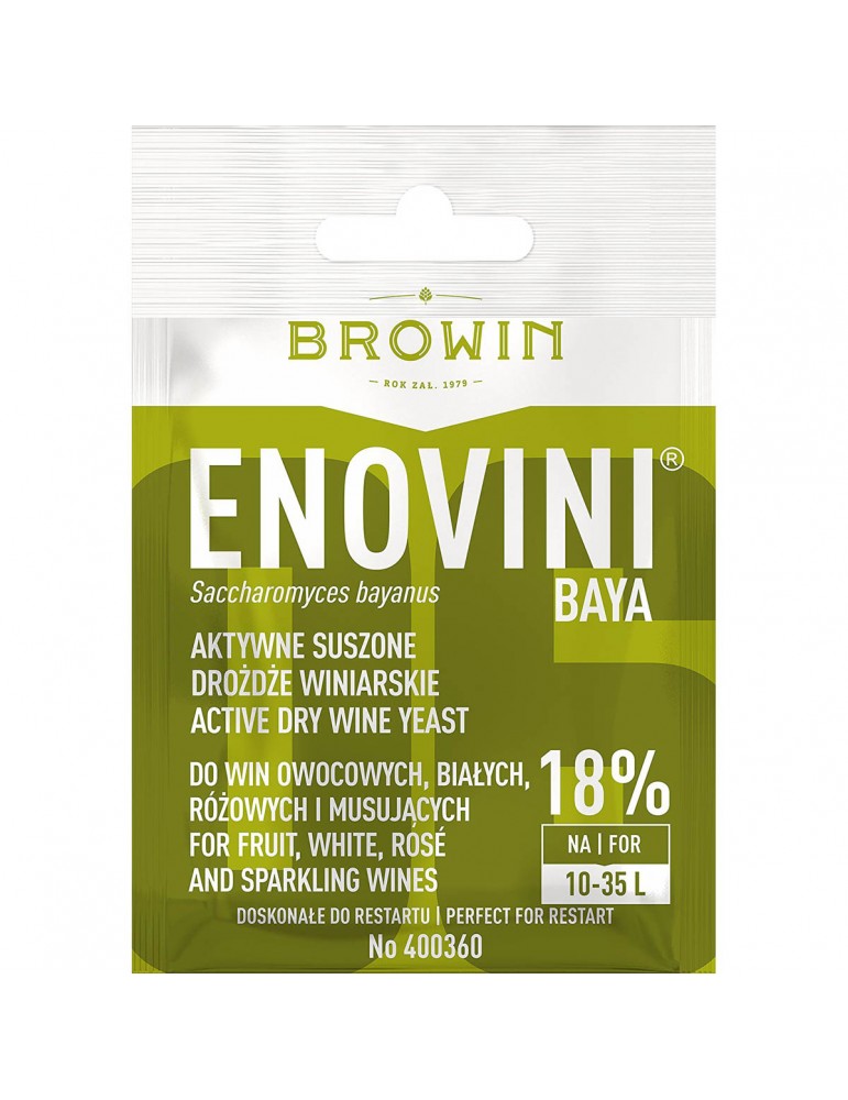 Drożdże winiarskie suszone Enovini BAYA Browin