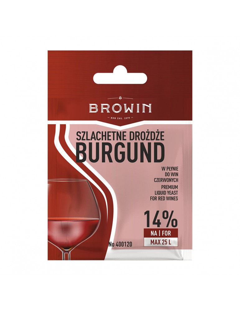 Drożdże winiarskie Burgund 20ml Browin