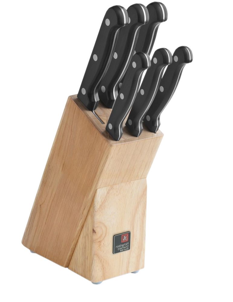 Zestaw 6 noży kuchennych w bloku drewnianym Artisan Amefa