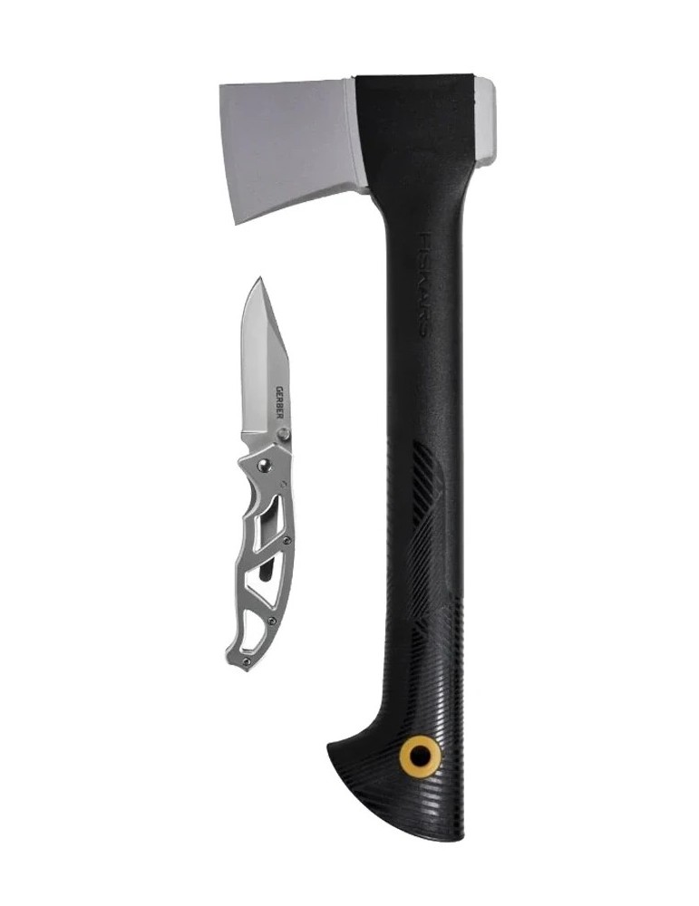 Komplet Siekiera uniwersalna A6 + nóż Gerber składany