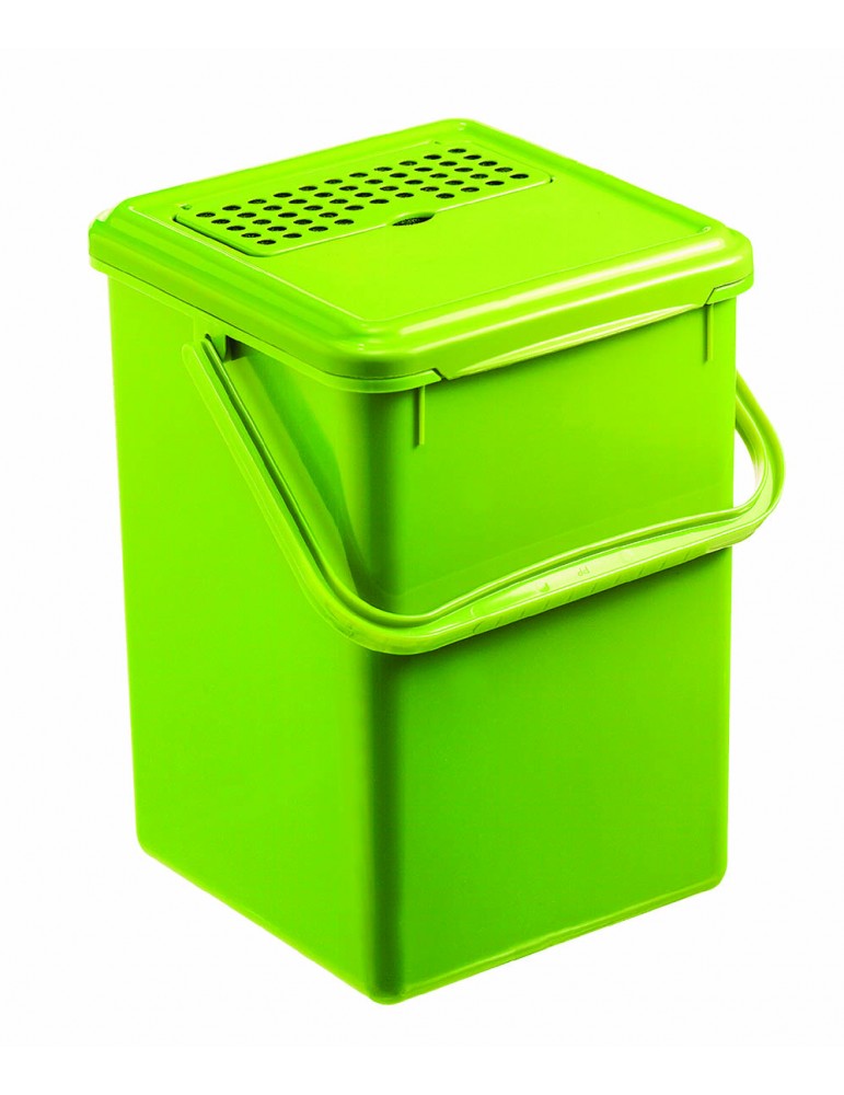 Pojemnik na BIO śmieci z filtrem węglowym 9L zielony Rotho