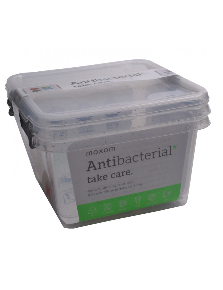 Komplet 2szt pojemniki "Antibacterial" Orplast 1,15l
