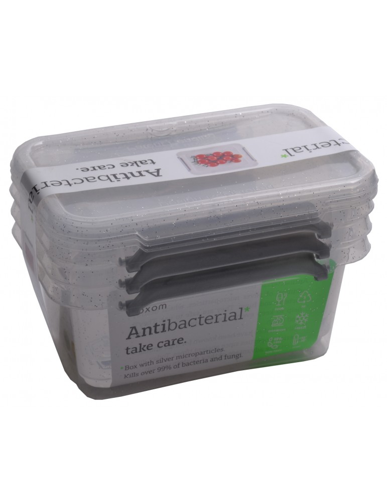 Komplet 3szt pojemników "Antibacterial" Orplast 0,5l