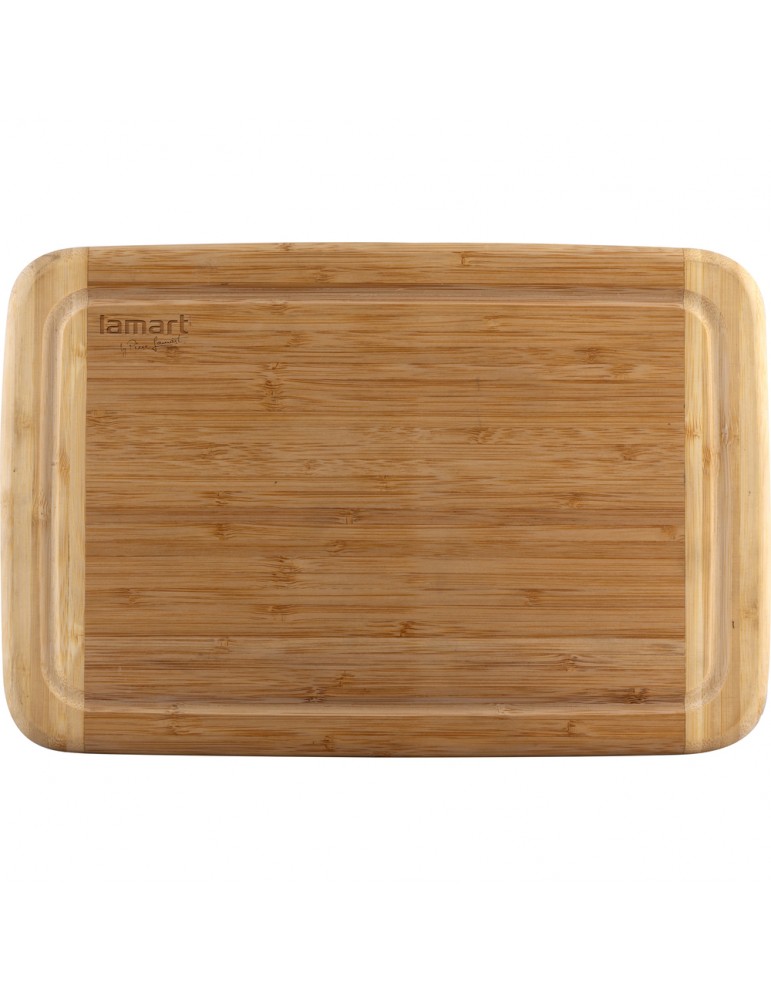 Deska do krojenia kuchenna drewniana z rowkami 25cm
