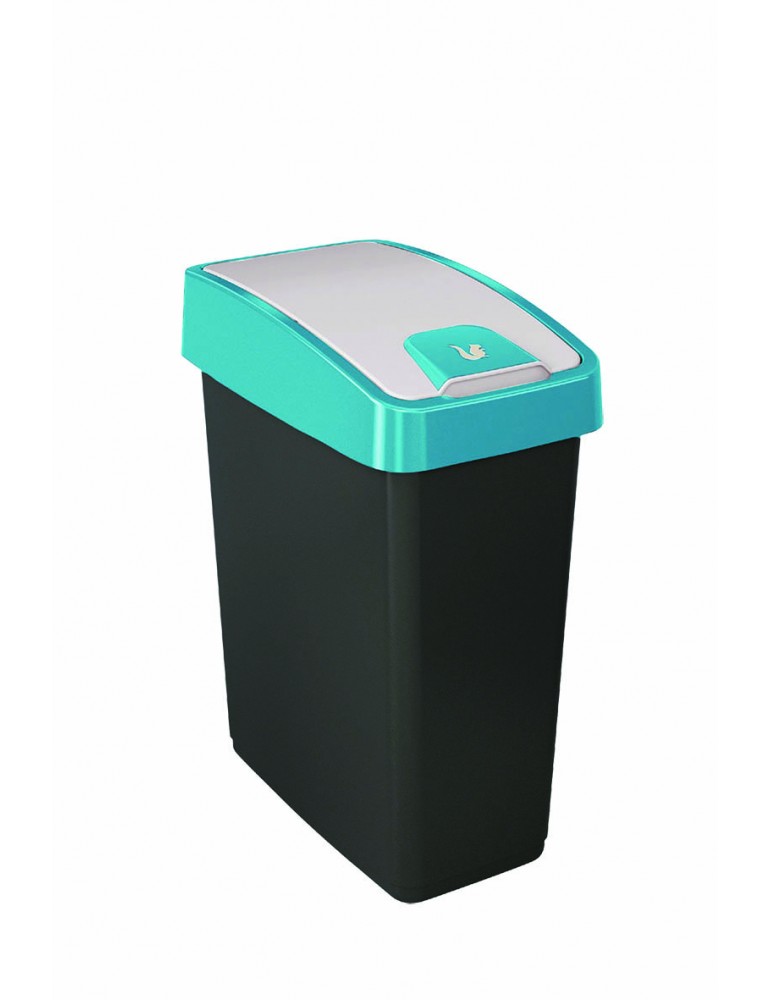 Kosz kubeł pojemnik na śmieci odpady do segregacji z pokrywą z pedałem mocny 10L niebieski