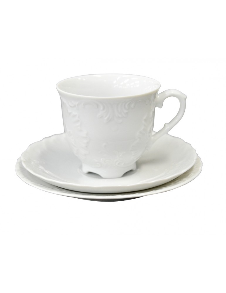 Rococo C000 białe Garnitur do kawy 6/18 (filiżanka 250)