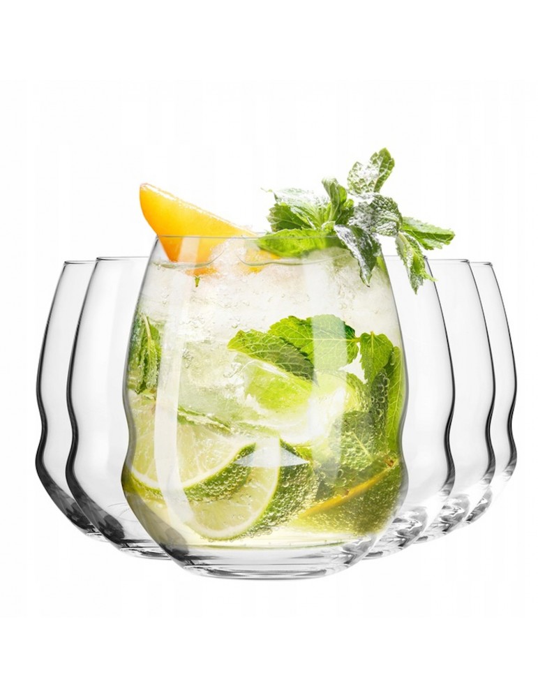 Szklanki do drinków soków wody zestaw szklanek 6szt na prezent