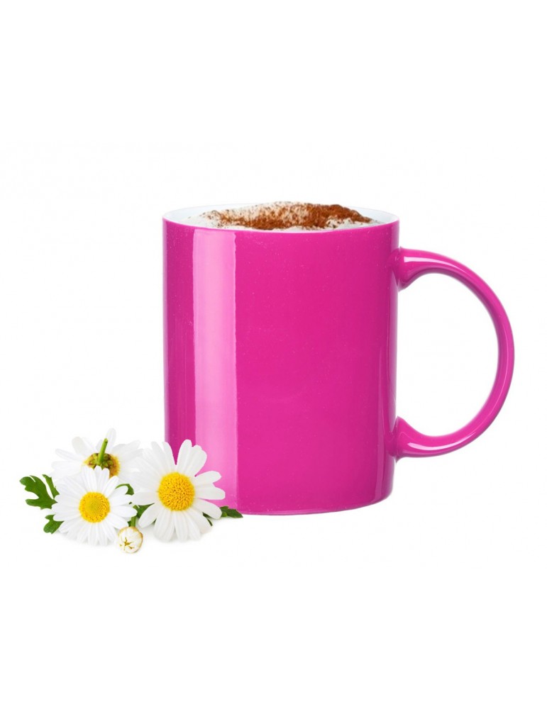 Kubek ceramiczny różowy do kawy herbaty kakao czekolady 300ml