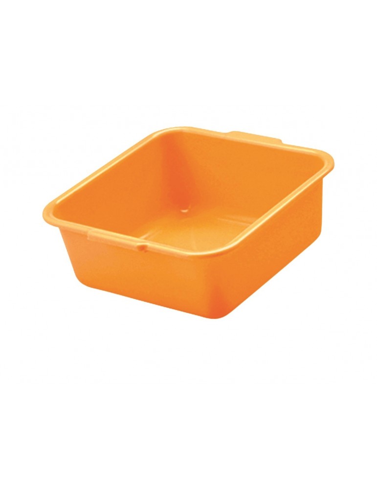 Miska pojemnik miednica plastikowa uniwersalna kwadrat 4L 26X26cm pomarańczowa