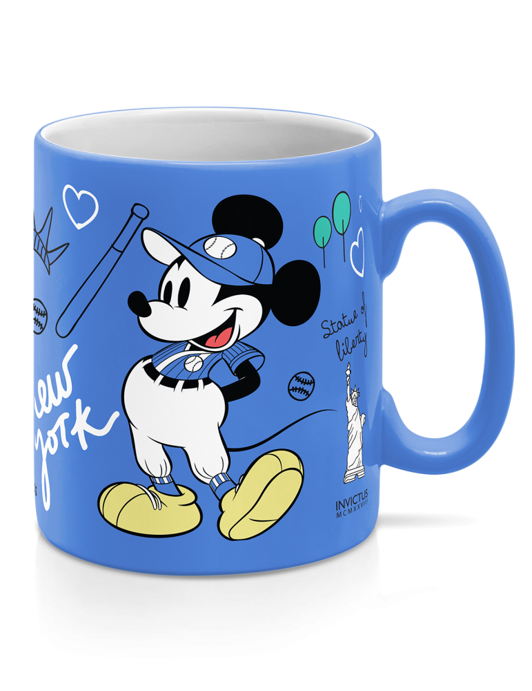 Kubek Cermaiczny Myszka Minnie i Mickey 320ml niebieski D273N