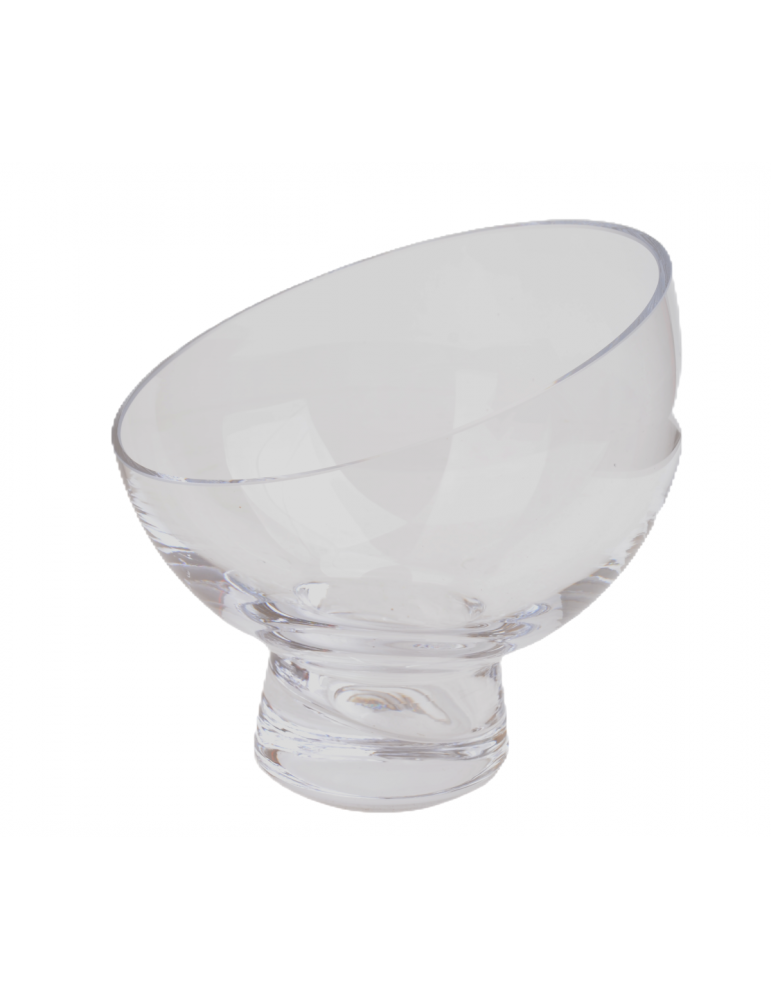 Świecznik szklany okrągły h 17 cm, fi 17 cm Wrześniak