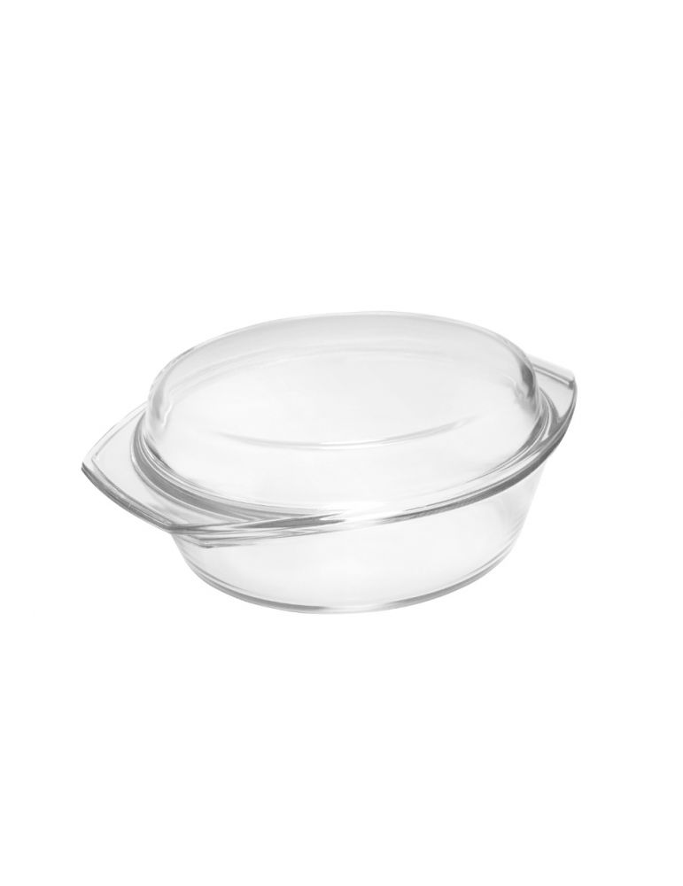 Termisil szklane naczynie żaroodporne okrągłe z pokrywą 2,8L
