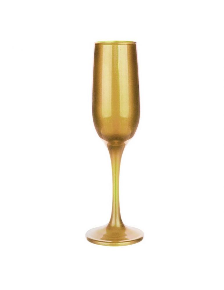 Złoty szklany kieliszek do szampana prossecco 200ml